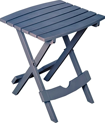 Quik Fold Patio Side Table, Resin, Bluestone