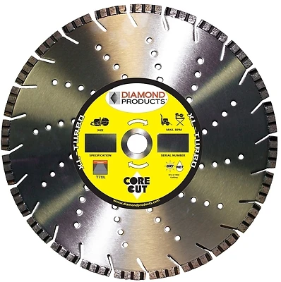 19312 Turbo Xl Segmented Saw Blade, 14 In Dia, Universal Arbor