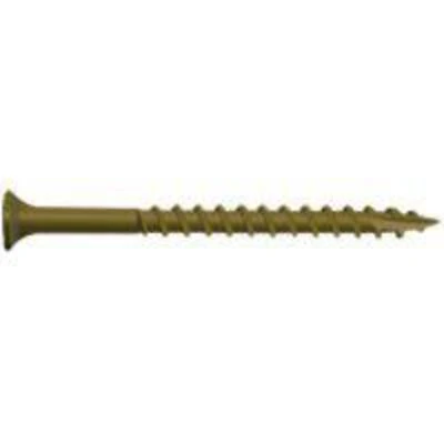 0356190 Premium Deck Screw, #10 Thread, 3-1/2 In L, Bugle Head, Star Drive
