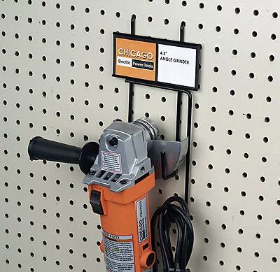 R-9021858 Black Powder-coated Angle Grinder Display Hanger