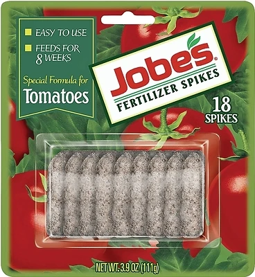 Jobe's 06000cn Tomato Fertilizer Spikes, 6-18-6, 18 Count