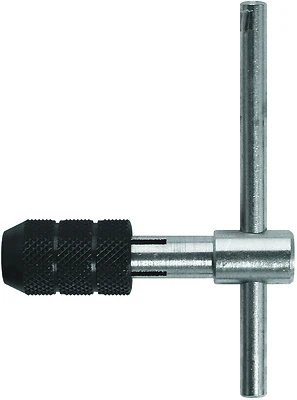 T-Handle Tap Wrench, Carbon Steel, 3.0 to 6.0 mm, 0 to 1/4-In.