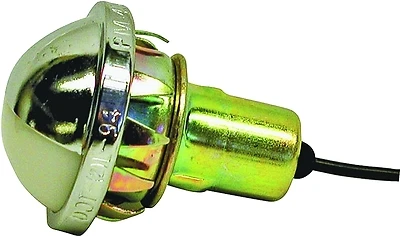 Peterson V438 Clear Utility License Plate Light, Incandescent, Chrome