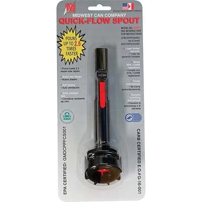 Midwest Can 4240 Fuel Can Spout, 11 In. H, HDPE