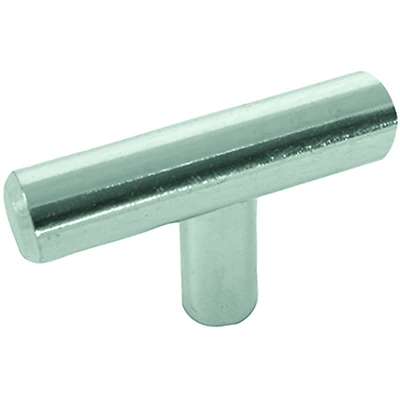 Melrose T-shaped 2 In. Polished Chrome Cabinet Knob With Mounting Hardware