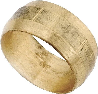 Anderson Metals 730060-06 Brass Compression Sleeve, 3/8 In., 5-Pack