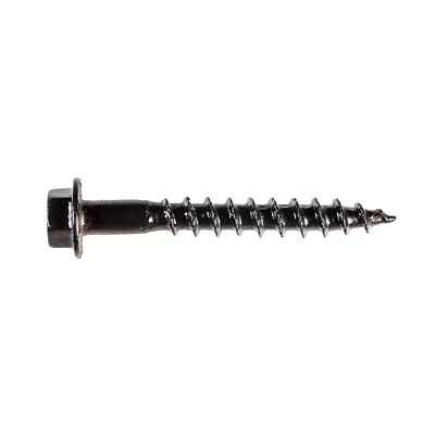 Outdoor Accents Connector Screws, #10 x 1-1/2 In., Black, 50-Pk.