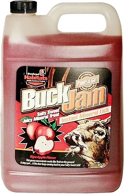 Buck Jam 1 Gallon Liquid Instant Mineral Lick Deer Attractant - Ripe Apple Flavor