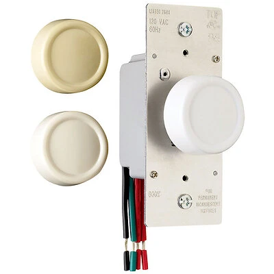 Pass & Seymour 600-Watt Light Almond 3-Way Maximum Rotary Dimmer Switch
