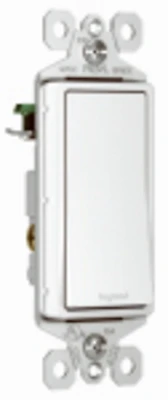 Pass & Seymour 3-Way Decorator Wall Switch, 15A, White
