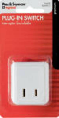 Pass & Seymour 15A White Plug In Cord Switch