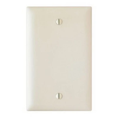 Pass & Seymour Wall Plate, Blank, Nylon, Light Almond
