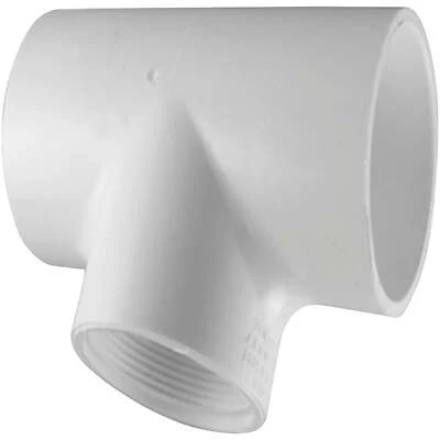 Schedule 40 PVC Pressure Tee, 2 Schedule 40 PVC x 2 Schedule 40 PVC x 2 In. FIP