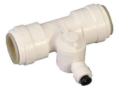 PEX Pipe Ice Maker Valve, 1/2 x 1/2 x 1/4 In.