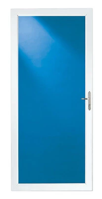 Storm Door, Full View, White Aluminum & Nickel Handles, 36 x 81-In.