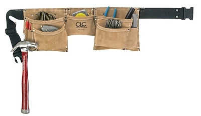 CLC I370X-3 Suede Leather Work Apron, 8-Pocket, 29-46 In Waist