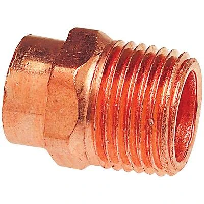Nibco Copper Pipe Adapter, 3/4 x 1 In. CxM