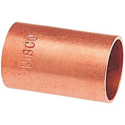 Copper Repair Pipe Coupling Without Stop, 1-1/4 In. CxC