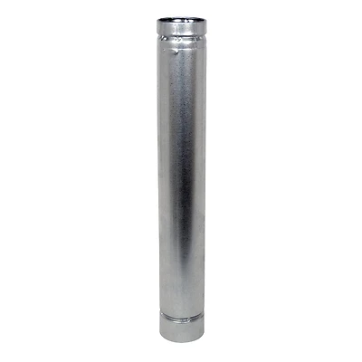 Pellet Stove Pipe, L-Vent, 4 x 24-In.
