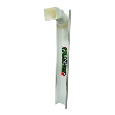 Frost King GWS3W Tilt 'N Drain Downspout Extender, White, 6-Ft.