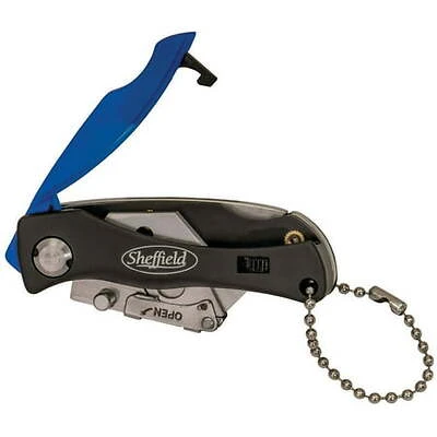 Mini Quick Change Lock Back Utility Knife With 6 Blades, 5-9/10" Handle