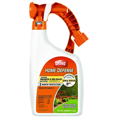 Ortho Home Defense 437806 Mosquito and Bug Killer, Ready-to-Spray, 32 oz