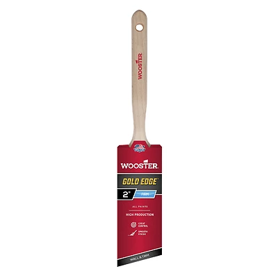 Wooster 5231-2 Gold Edge Angle Sash Paint Brush, Polyester, 2 In.