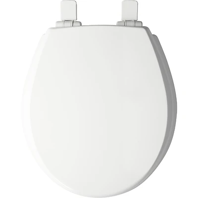 Toilet Seat, Whisper Close, Round, White
