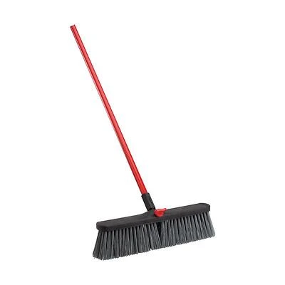 Libman 878 Push Broom, Rough Surface, 4 In. Trim, 58-3/4 In. Steel Handle