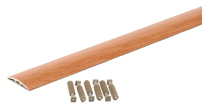 Multifloor Transition, Cherry Finish Aluminum, Hidden Fasteners, 1-9/16 x 36 In.