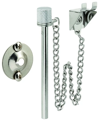 U 9858 Steel Security Pin Patio Door Lock With Chain And Hardware