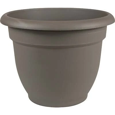 Bloem AP10908 Ariana Self-Watering Planter, Bell-Shape, Charcoal, 10 In.