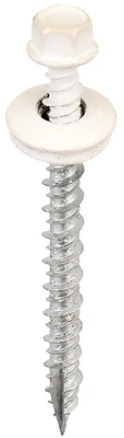 Sw-mw2w250 #9 X 2 In. Washered White Metal To Wood Screws (250 Ct.)