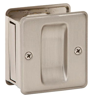 Sc990b-619 Satin Nickel Pocket Door Pull For 1-3/8 To 1-1/2 In. Thick Doors