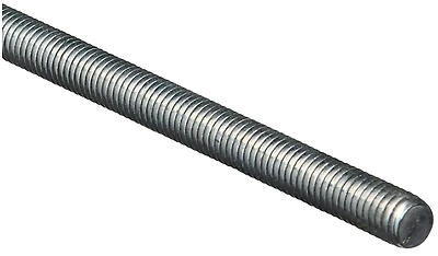 Stanley Hardware N179-523 Threaded Rod, Zinc, 7/16-14 x 36 In.