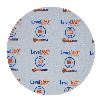 Full Circle SD180-5 Sanding Disc, 8-3/4 In., 180 Grit, Aluminum Oxide, 5 Pk