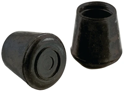 Shepherd Hardware 9125 Round Rubber Leg Tips, Black, 5/8 In, 4 Count