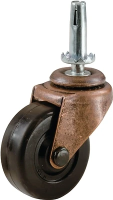 Shepherd Hardware 9347 Swivel Stem Caster, 1-5/8 In, 70 Lb, 2-Pack