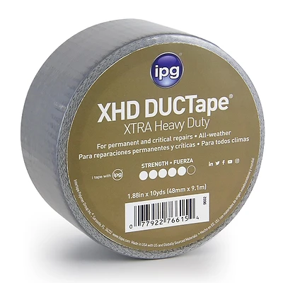 9602 Heavy Duty Duct Tape, 1.88 In W X 10 Yd L, Silver, Cloth Backing