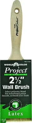 1125-2.5 Inch Polyester Varnish Paint Brush With Chiseled Trim Handle