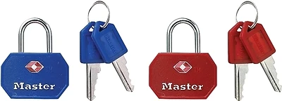 4681tblk Tsa-accepted Luggage Lock, 2-pack, 1-1/4 In Wide Steel Body