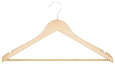 Hea00040g-n Natural Cloth Hanger Set, 5 Pieces, 6.6 Lb Capacity