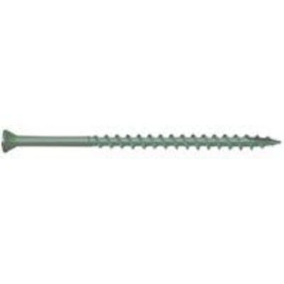 0346194 #8 X 3-1/2 In. Trim Head Star Drive Deck Screws, Green, 350 Pk