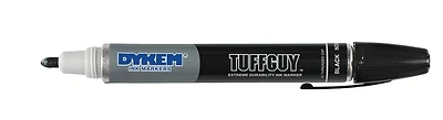 44203 Tuff Guy Permanent Marker, Black, Medium Felt Tip