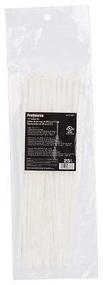 Cv280-253l Cable Tie, 11 In, 50 Lb, Clear, 25 Pk, Self-lock Nylon