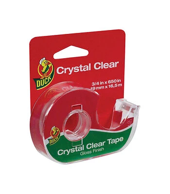 Duck 3/4 in. W x 650 in. L Gift Wrapping Tape Clear