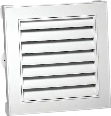 626043-00 Gable Vent, 15.154 In L X 15.154 In W, Polypropylene, White