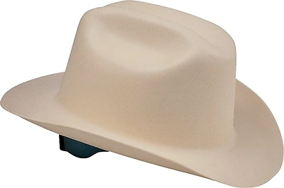 3010943 Western Outlaw Hard Hat, 4-point Ratchet, White, Fits 6.5-8, 4 Pk