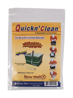 Wooster R471 Paint Bucket Liner, Plastic, 4 Gal.