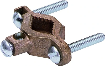 Cwp2j Copper Pipe Clamp, Clamping Range 1/4 To 1 In, #10 To 2 Awg Wire